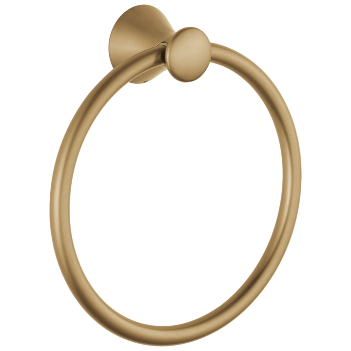 Delta Lahara Champagne Bronze Wall-Mount Towel Ring, 8-3/16" H x 7-7/16" W
