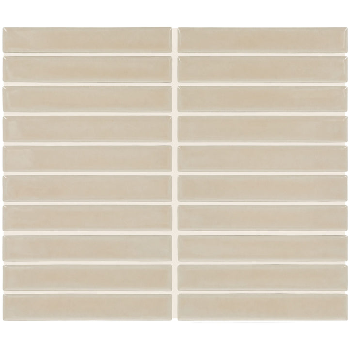 Daltile Artcrafted Dune 10-in x 12-in Glossy Ceramic Handcrafted look Mosaic Wall Tile product image