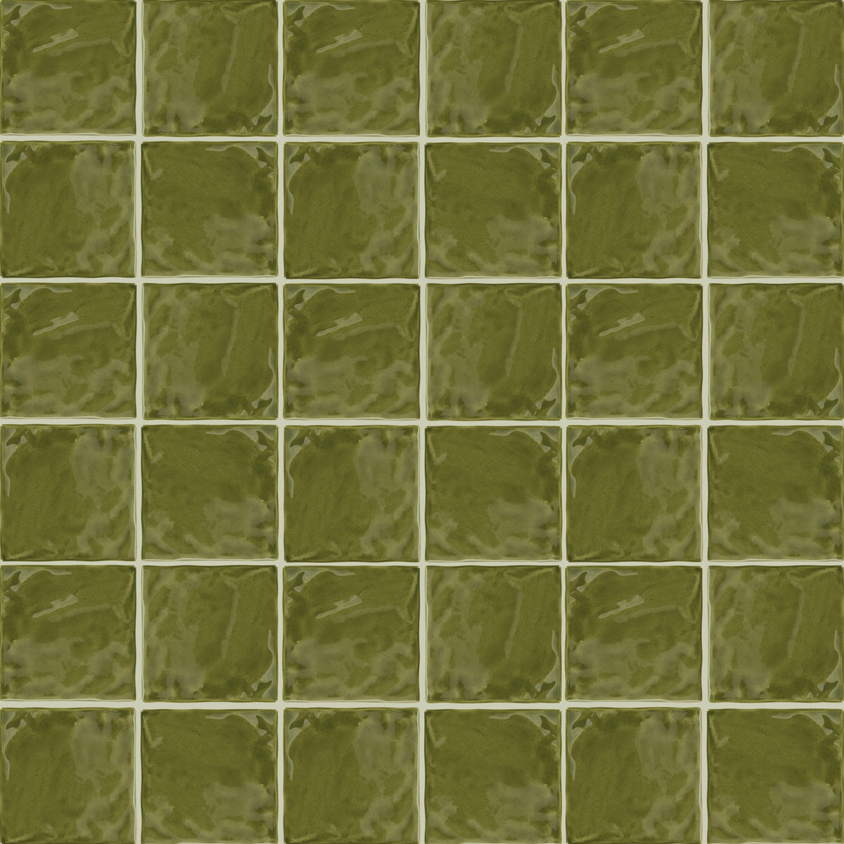 Daltile Artcrafted Fern 4-in x 4-in Glossy Ceramic Handcrafted look Wall Tile product image