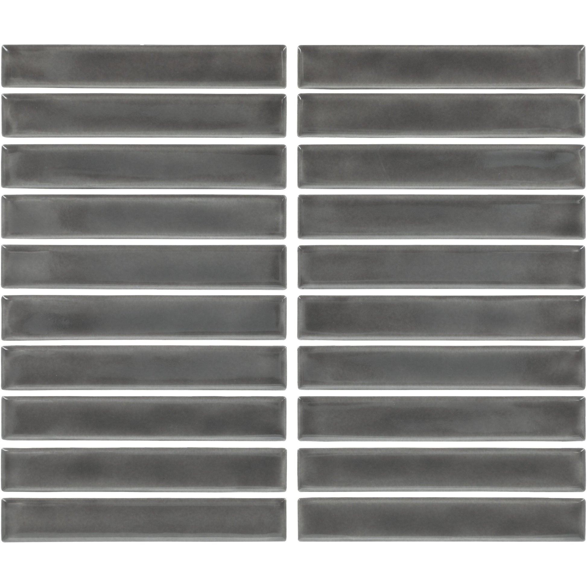 Daltile Artcrafted Drift 10-in x 12-in Glossy Ceramic Handcrafted look Mosaic Wall Tile product image
