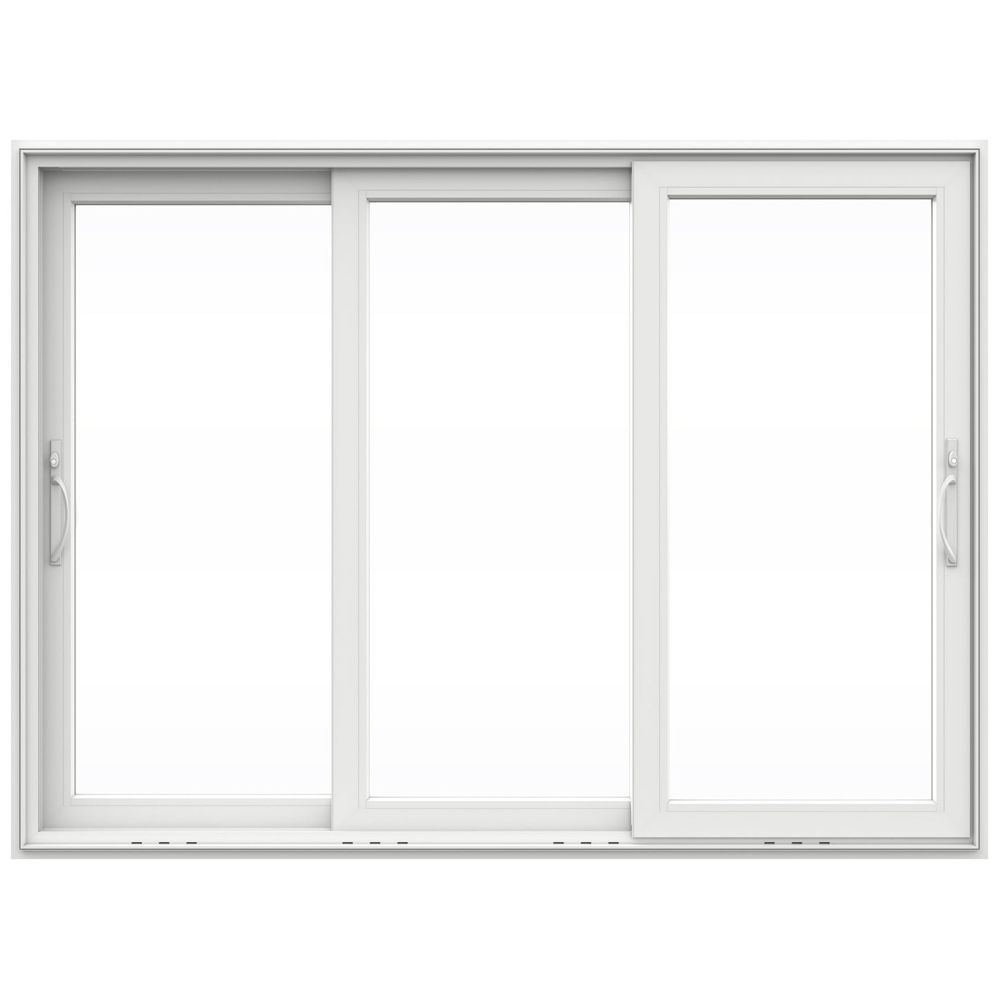 JELD-WEN 105-in x 80-in Vinyl Sliding, Universal reversible – primary product view
