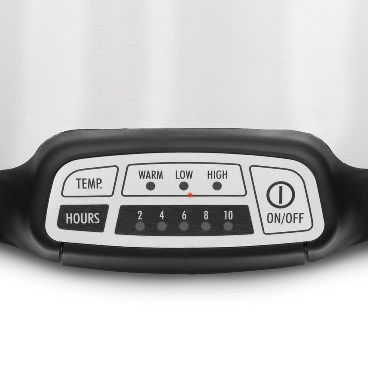 7 Qt. Programmable Stainless Steel Slow Cooker with Built-In Timer and Temperature Settings