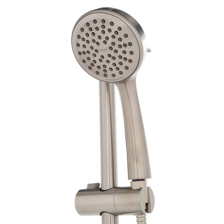 1-Spray Eco-Performance 4 in. Hand Shower with Slide Bar in Brushed Nickel