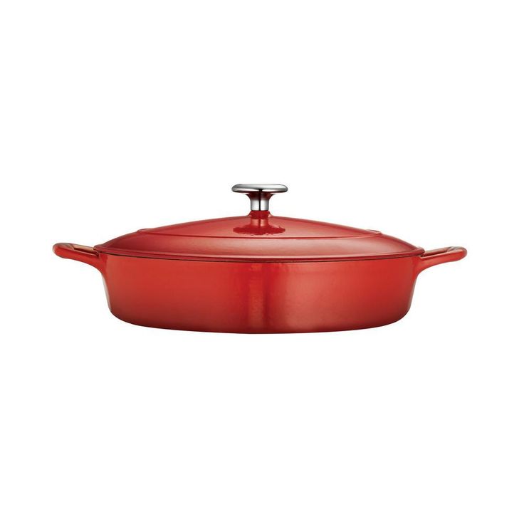 Gourmet 4 Qt. Cast Iron Braising Pan
