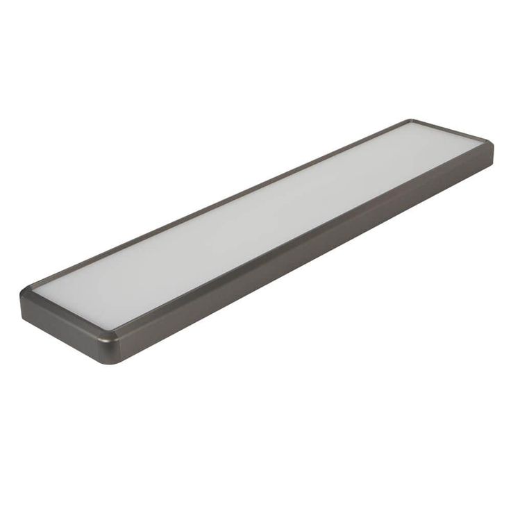 Commercial Electric 4 ft. x 10 in. Blackened Steel Back-Lit LED Panel Light 4000 Lumens 3000K 4000K 5000K Dimmable Kitchen Lighting