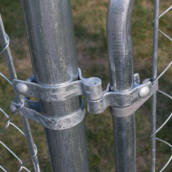 Everbilt Chain Link Fence 2-3/8 in. Galvanized Steel Walk Gate Hardware Set
