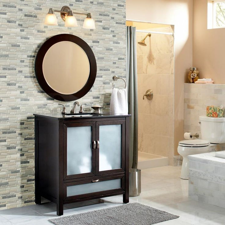 MSI Everest Interlocking 12 in. x 12 in. x 8 mm Textured Porcelain and Stone Mesh-Mounted Mosaic Tile (1 sq. ft.)