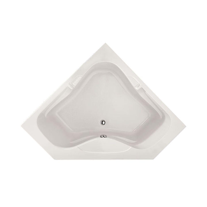 Lexington 60 in. Corner Drop-in Bathtub in White - Super Arbor