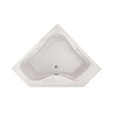 Lexington 60 in. Acrylic Corner Drop-In Air Bath Bathtub in White - Super Arbor