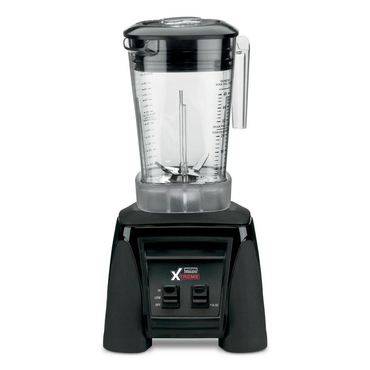 Xtreme 48 oz. 2-Speed Clear Blender Black with 3.5 HP Blender, Paddle Switches and BPA-Free Copolyester Container