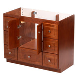 Ultraline 42 in. W x 21 in. D x 34.5 in. H Vanity Cabinet Only in Medium Alder - Super Arbor