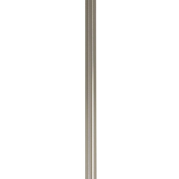 Pancake 12 in. Brushed Nickel Extension Downrod