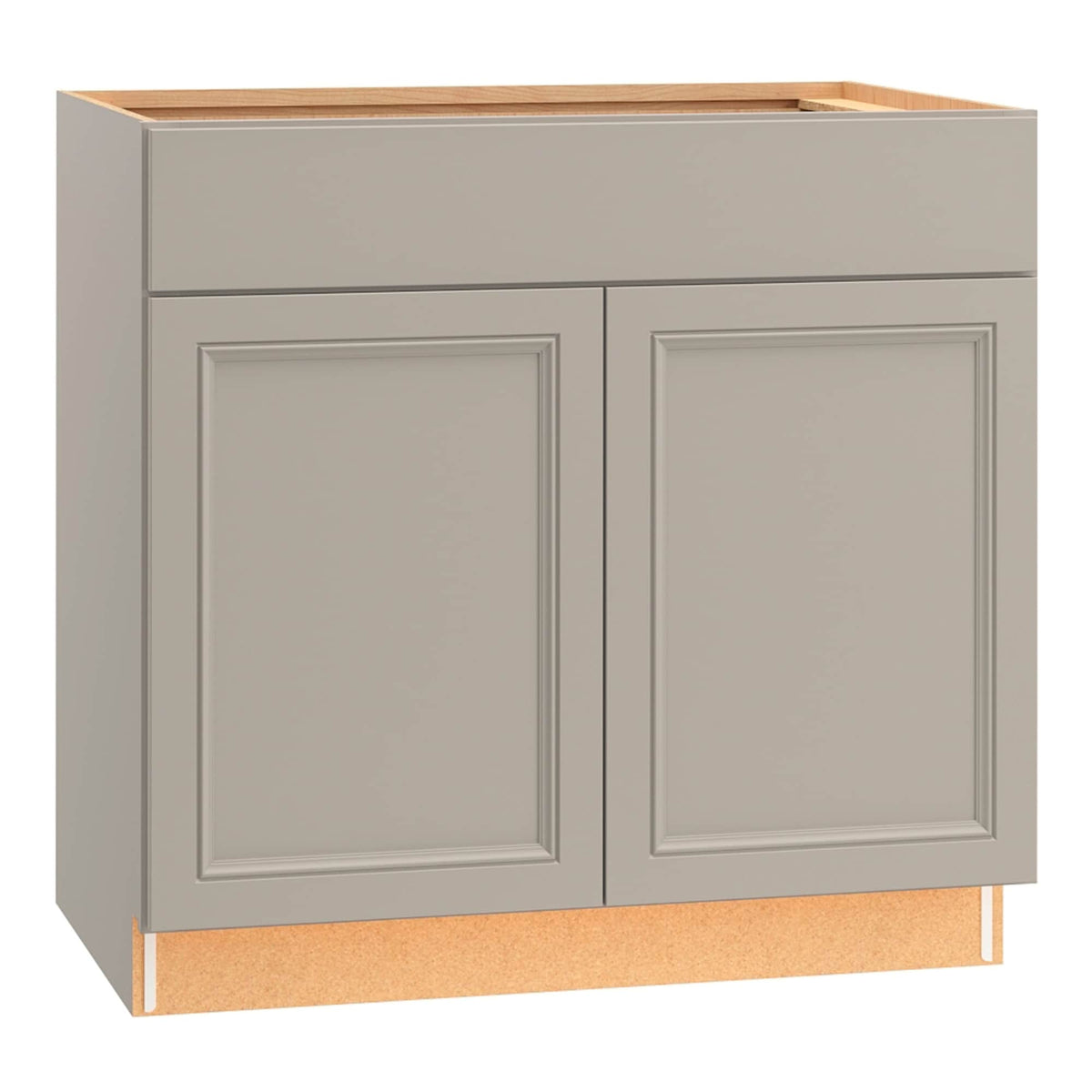 Diamond NOW Wintucket 36-in W x 35-in H x 23.75-in D TrueColor Cloud Gray Door and Drawer Base Cabinet, Fully Assembled