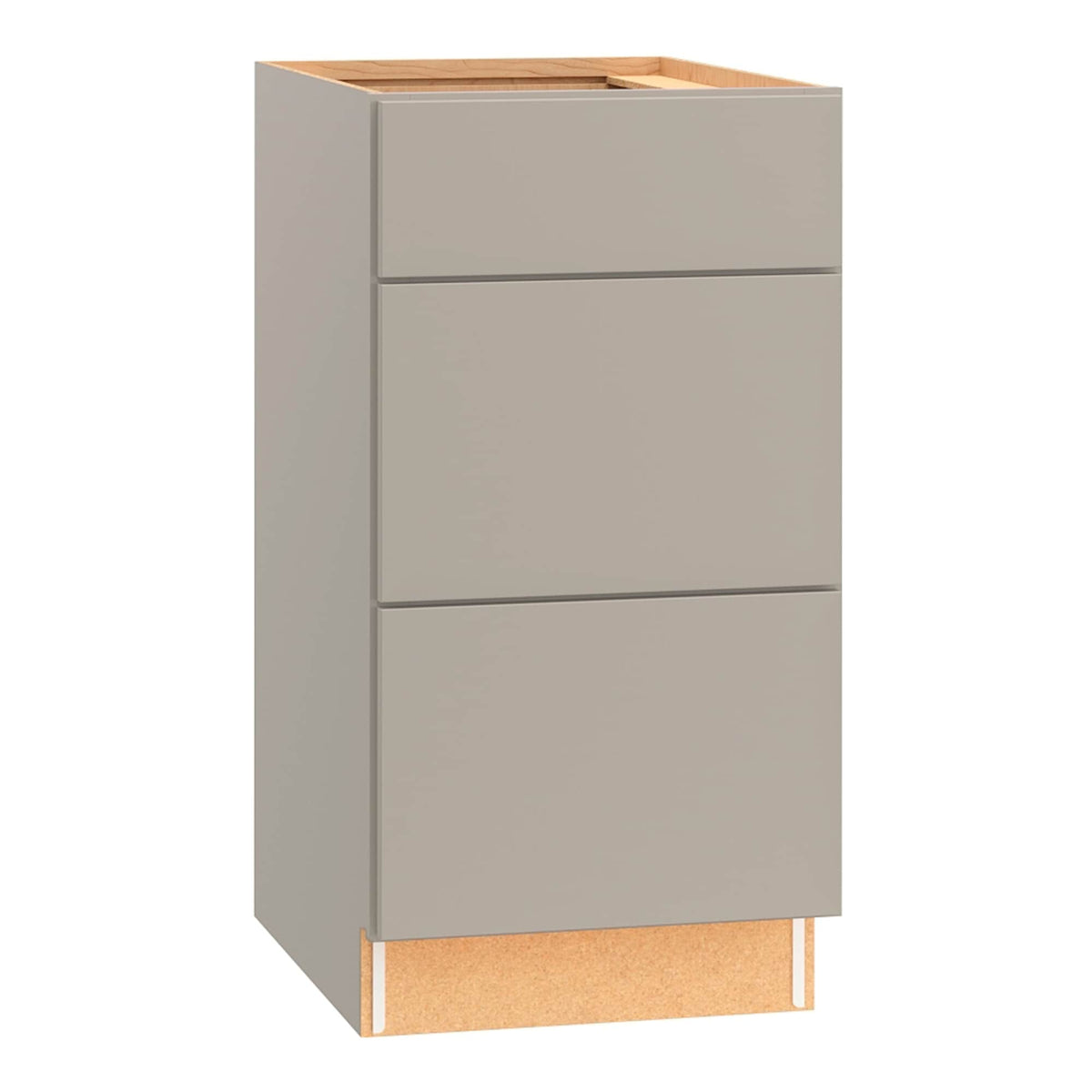 Diamond NOW Wintucket 18-in W x 35-in H x 23.75-in D TrueColor Cloud Gray 3-Drawer Base Cabinet, Fully Assembled