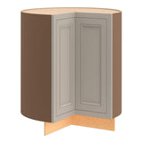 Diamond NOW Wintucket 36-in W x 35-in H x 23.75-in D TrueColor Cloud Gray Lazy Susan Corner Base Cabinet, Fully Assembled