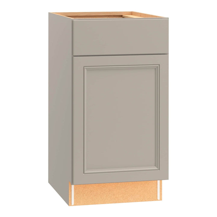 Diamond NOW Wintucket 18-in W x 35-in H x 23.75-in D TrueColor Cloud Gray Door and Drawer Base Cabinet, Fully Assembled