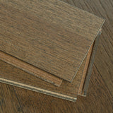 allen + roth Hickory Saddle hardwood flooring — installed room view