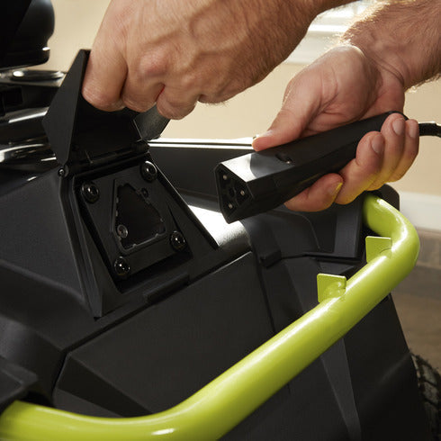 RYOBI 38 in. 100 Ah Battery Electric Rear Engine Riding Lawn Mower