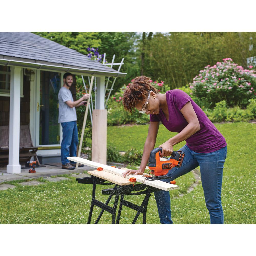 20-Volt MAX Lithium-Ion Cordless Jigsaw with 1.5 Ahr Battery and Charger - Super Arbor