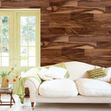 allen + roth Acacia Natural hardwood flooring — carton and plank detail