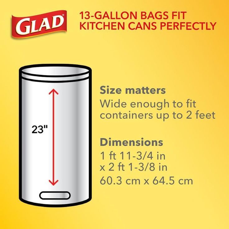 Glad Odor Shield 50-Pack 13-Gallon Gain White Polypropylene Kitchen Trash Bag