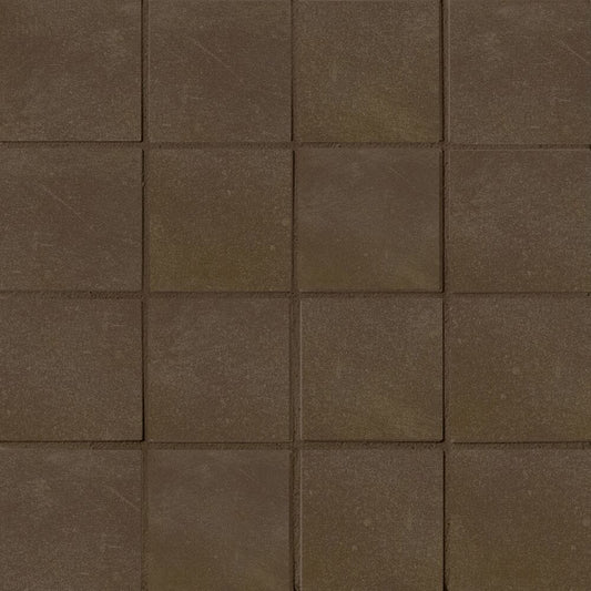 PIXL By Crossville Solenza Caffe 3-in x 3-in Matte Porcelain Cement look Mosaic Floor and Wall Tile product image