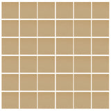 American Olean Unglazed Porcelain Mosaics 12-Pack Vanilla Cream 12-in x 24-in Unglazed Porcelain Uniform Squares Mosaic Floor and Wall Tile - Super Arbor