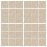 American Olean Unglazed Porcelain Mosaics 12-Pack Vanilla Cream 12-in x 24-in Unglazed Porcelain Uniform Squares Mosaic Floor and Wall Tile - Super Arbor