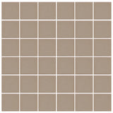 American Olean Unglazed Porcelain Mosaics 12-Pack Vanilla Cream 12-in x 24-in Unglazed Porcelain Uniform Squares Mosaic Floor and Wall Tile - Super Arbor