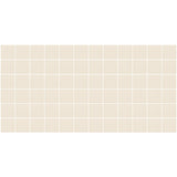 American Olean Unglazed Porcelain Mosaics 12-Pack Vanilla Cream 12-in x 24-in Unglazed Porcelain Uniform Squares Mosaic Floor and Wall Tile - Super Arbor