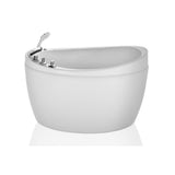72 in. Acrylic Flatbottom Whirlpool Bathtub in White - Super Arbor