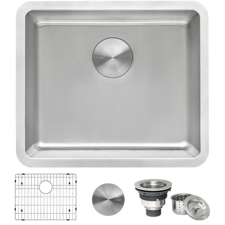 20 in. Single Bowl Undermount Stainless Steel Bar Prep Kitchen Sink