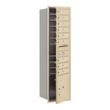 56-3/4 in. Max Height Unit Bronze Private Front Loading 4C Horizontal Mailbox with 9 MB1 Doors/1 PL - Super Arbor