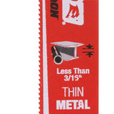 6 in. 20 Teeth per in. Steel Demon Carbide Strip Metal Cutting Reciprocating Blade - Super Arbor