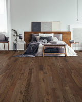 Beasley Red oak Riverbed hardwood flooring — installed room view