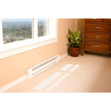 96 in. 2,000/2,500-Watt 240-Volt Electric Baseboard Heater in White - Super Arbor
