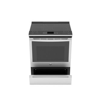 GE Profile 5.3 cu. ft. Electric Range with Steam-Cleaning Convection Oven and Air Fry in Stainless Steel