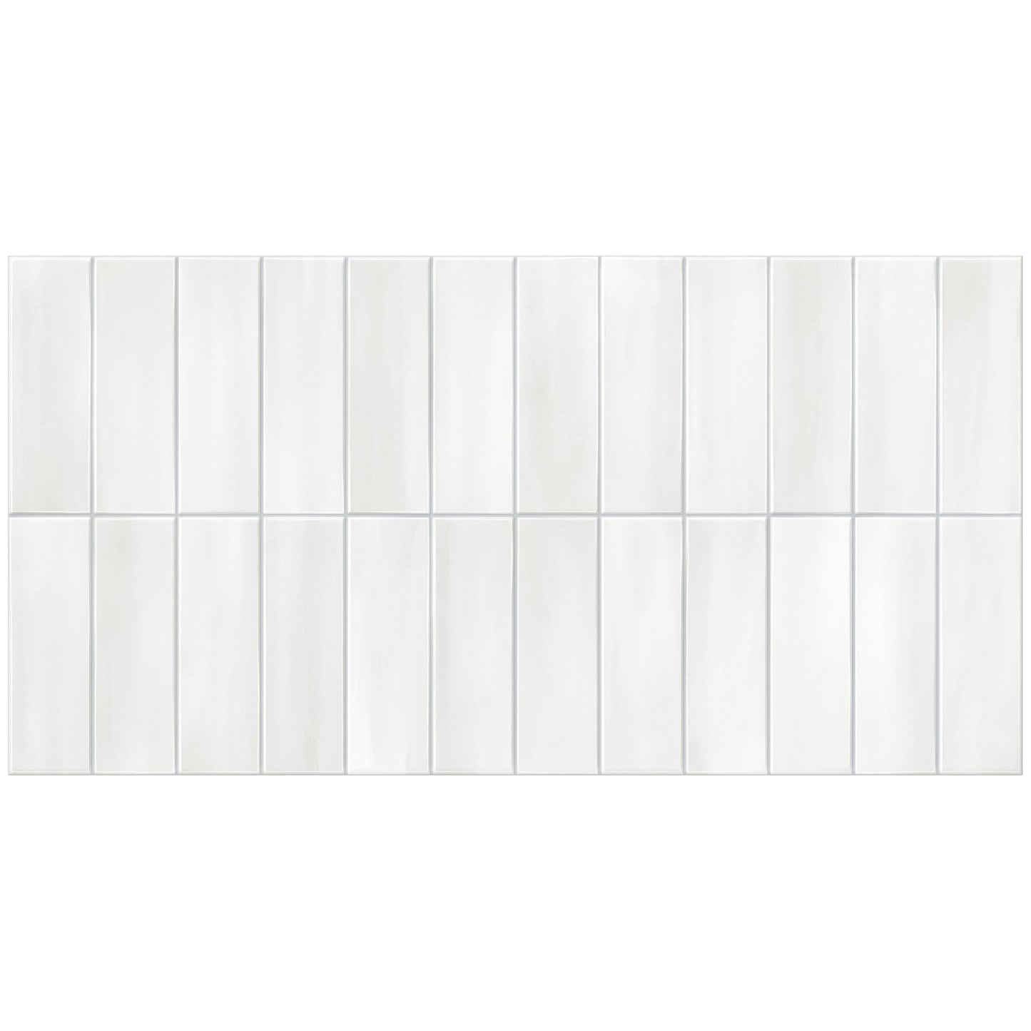 Giorbello Allure White 12-in x 24-in Glazed Porcelain Handcrafted look Wall Tile product image