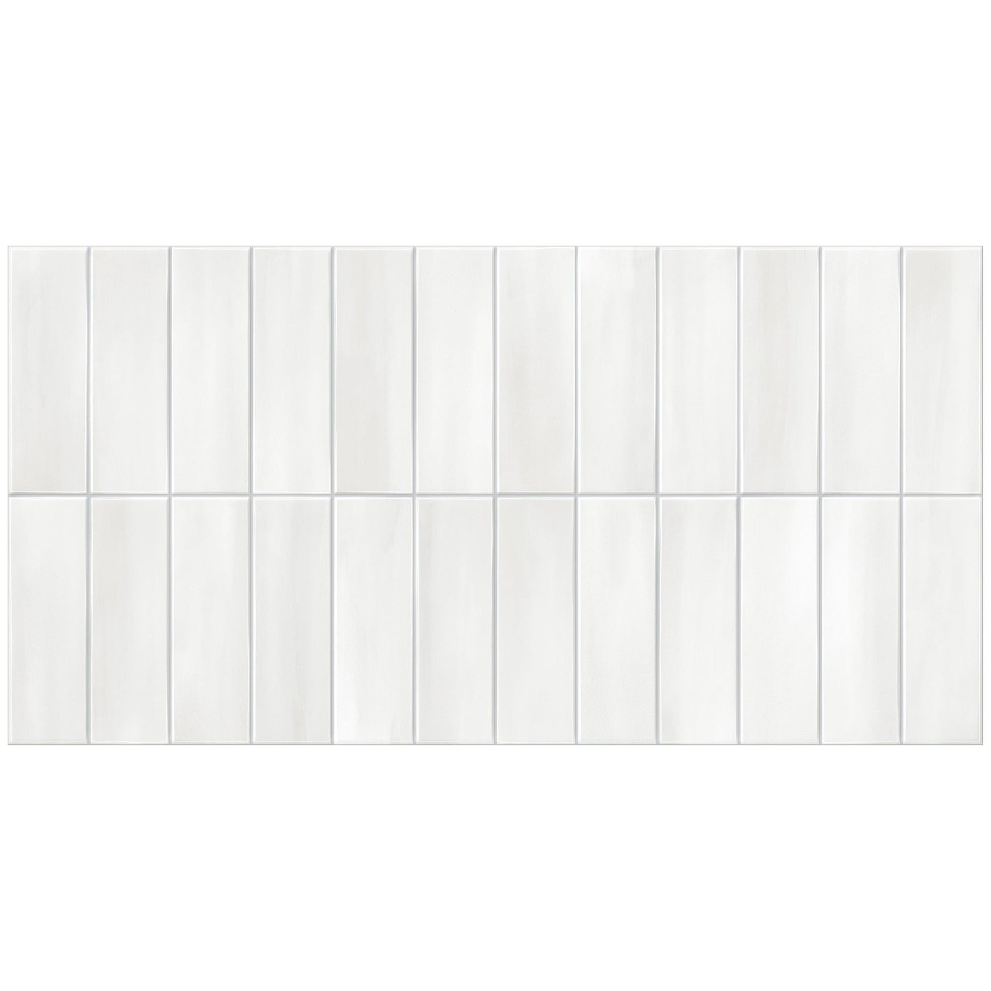 Giorbello Allure White 12-in x 24-in Glazed Porcelain Handcrafted look Wall Tile product image