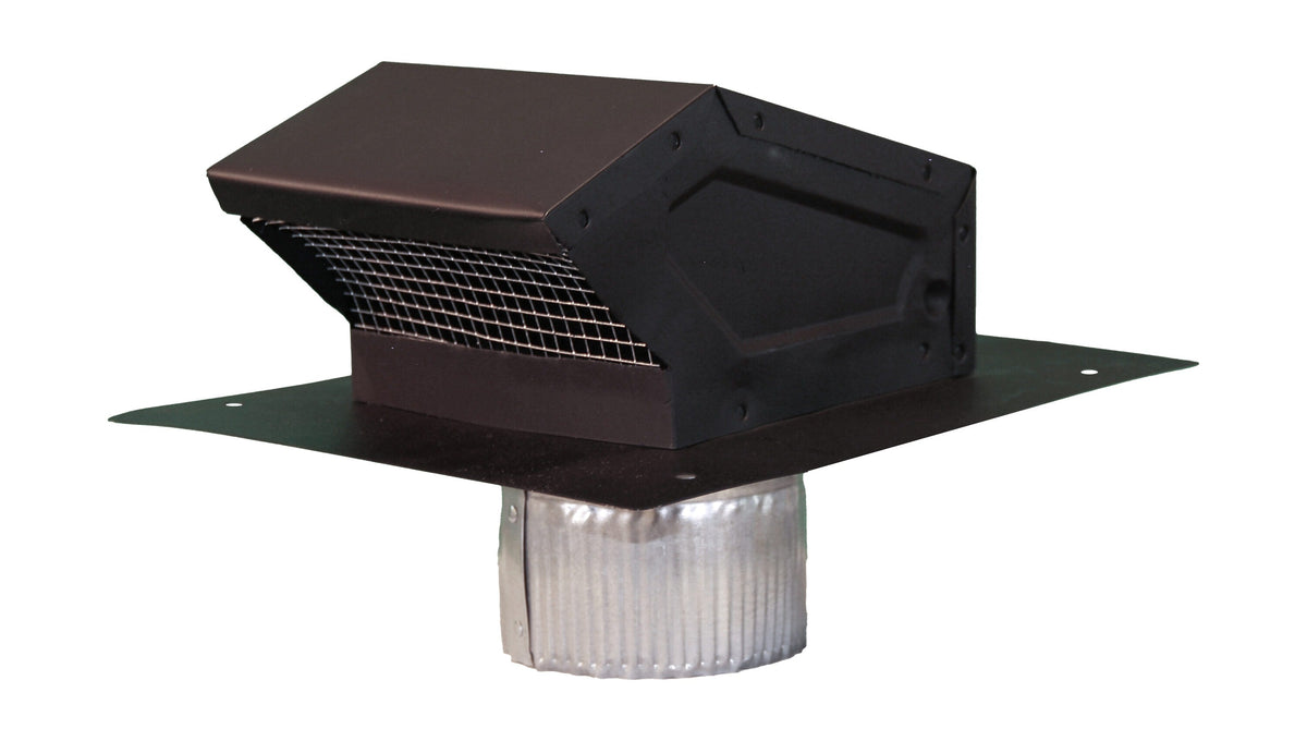 Air Vent 4-in x 10.5-in Galvanized Steel Roof Cap Vent and Pipe Flashing, Black