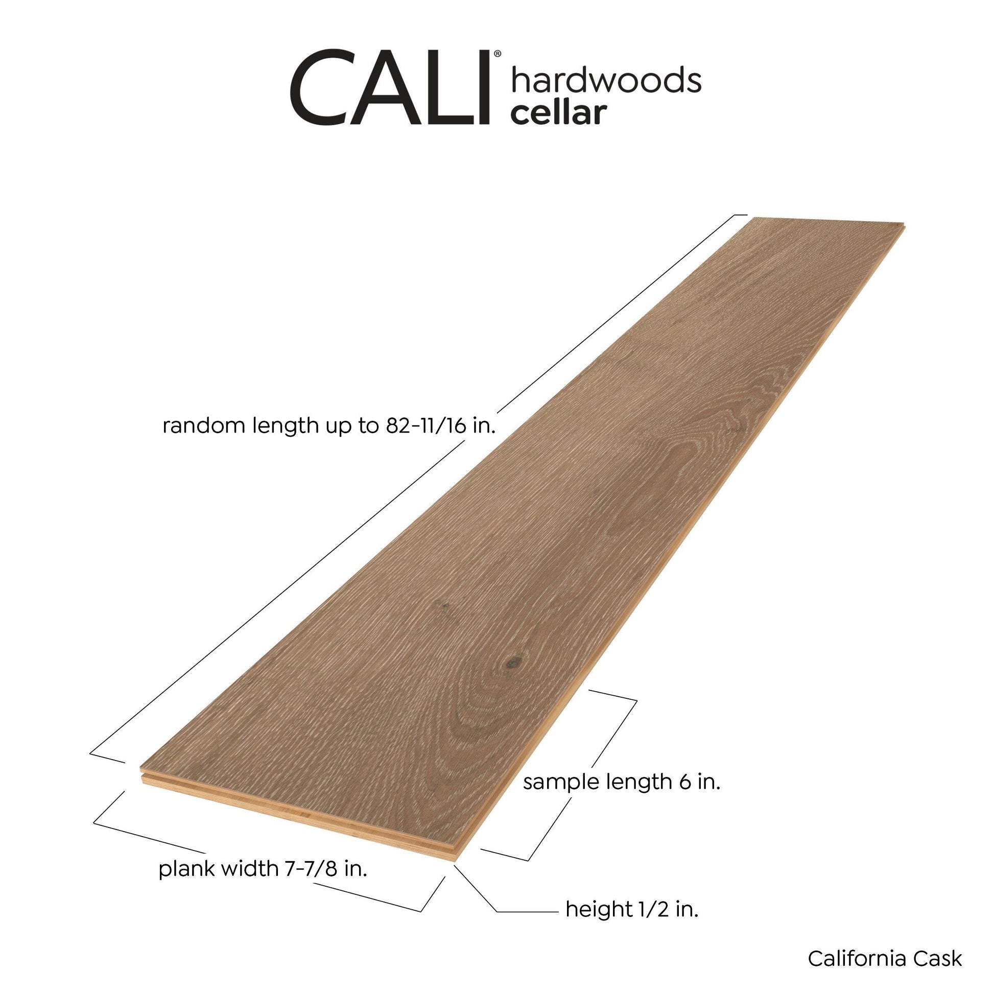CALI European white oak California Cask hardwood flooring — detail view