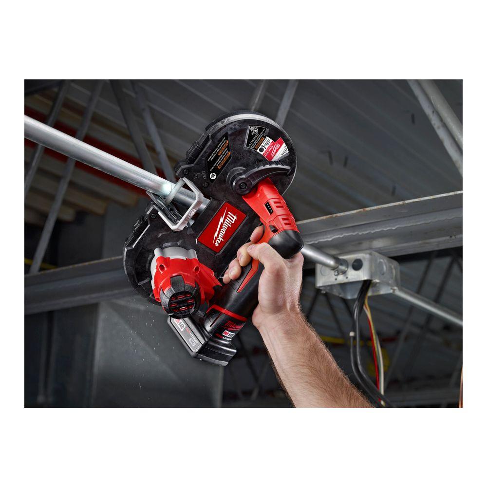 M12 12-Volt Lithium-Ion Cordless Sub-Compact Band Saw with 4.0 Ah M12 Battery