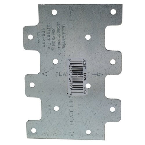 Simpson Galvanized Lateral Tie Plate 200/Carton