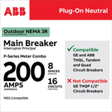 ABB ReliaHome 200-Amp 8-space load center - interior view