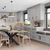 Home Decorators Collection Newport 18 in. W x 12 in. D x 36 in. H Assembled Plywood Wall Kitchen Cabinet in Pearl Gray with Soft Close