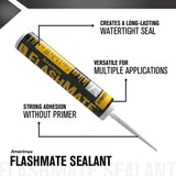 Amerimax FlashMate 10-oz Waterproof Elastomeric Roof Sealant – Clear
