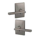 Custom Latitude Satin Nickel Century Trim Dummy Door Lever (2-pack) - Super Arbor