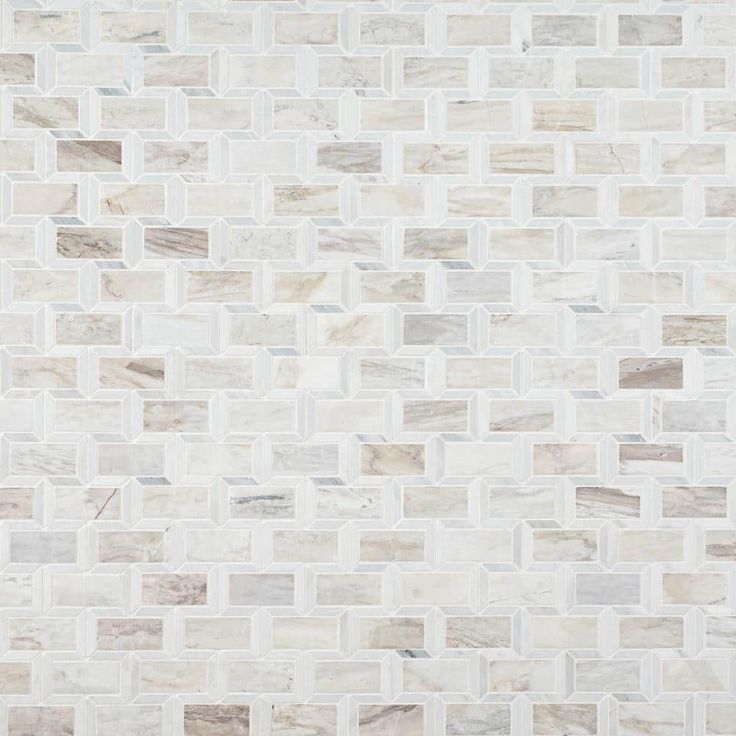 Angora Framework 12 in. x 12 in. x 10mm Polished Marble Mesh-Mounted Mosaic Tile (10 sq. ft./case)
