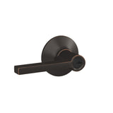 Latitude Aged Bronze Keyed Entry Door Lever - Super Arbor