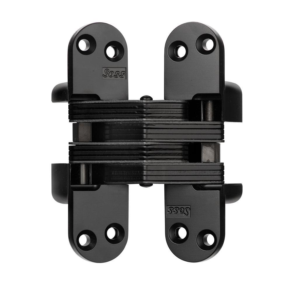 1-1/8 in. x 4-5/8 in. Satin Brass Invisible Hinge - Super Arbor